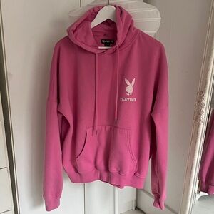 PLAYBOY Hot Pink Hoodie with White Bunny Logo